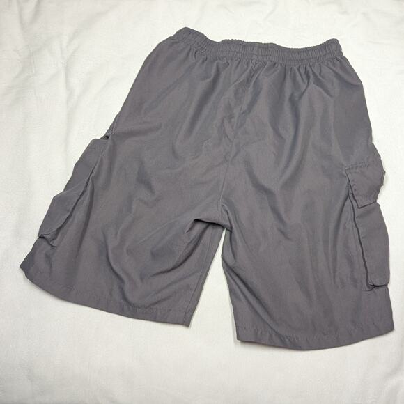 Men's Lightweight Cargo Shorts Grey Large Elastic Band - Picture 3 of 3